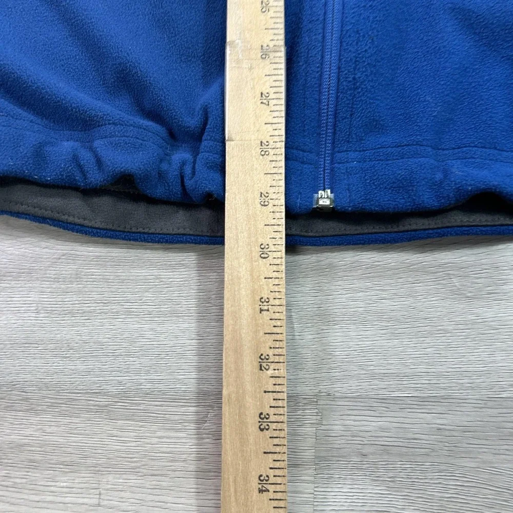 The North Face Jacket Mens XL Blue Fleece Full Zip‎ Lined Pockets Outdoor Warm